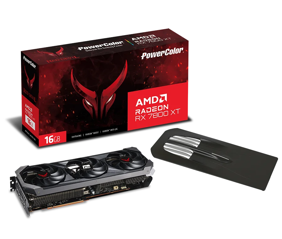 PowerColor Red Devil AMD Radeon RX 7800 XT de 16 GB GDDR6 BP Edition